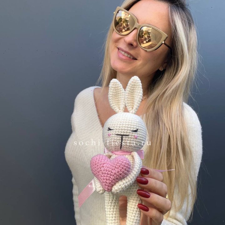 Зайка с сердцем ручной работы в Саранске