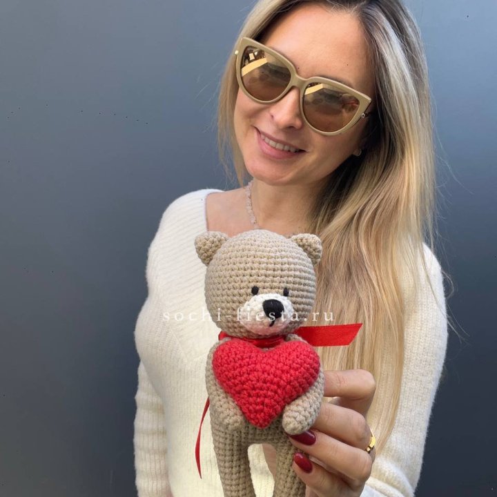 Мишка с сердцем ручной работы в Саранске