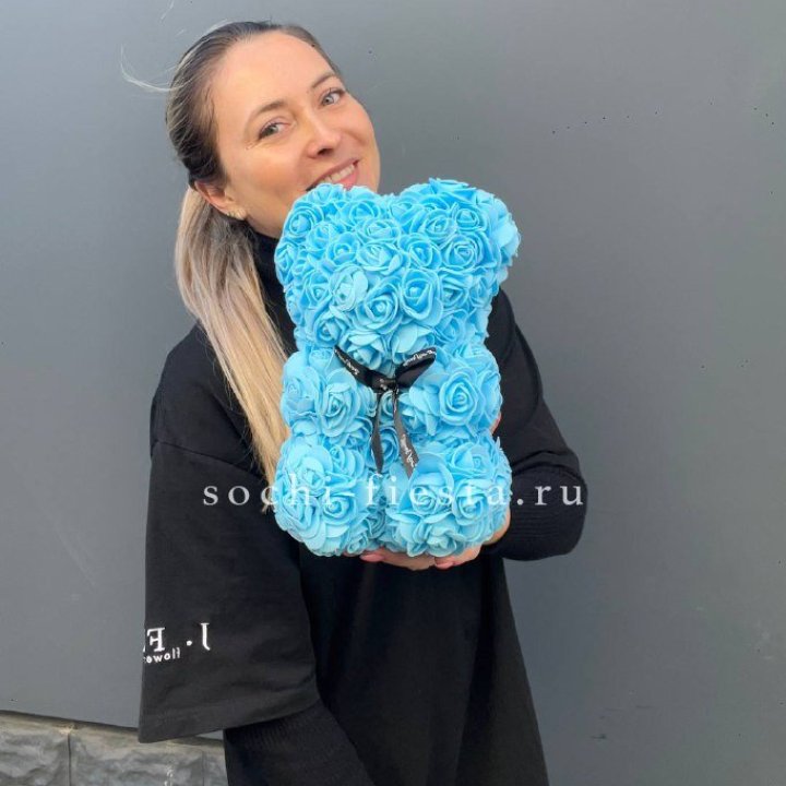 Игрушка медведь голубая в Саранске