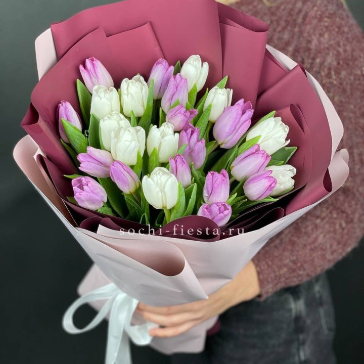 25 тюльпанов микс в Саранске