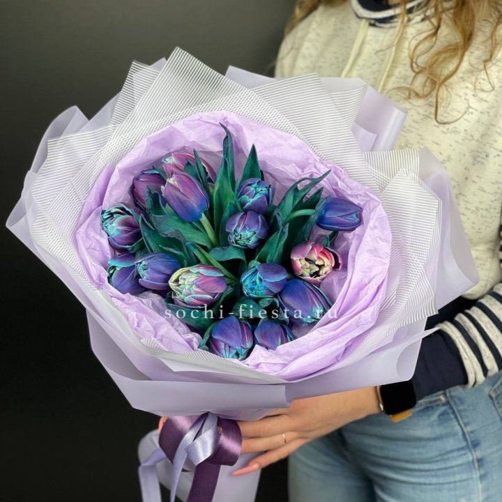 Букет тюльпанов "Пандора" в Саранске